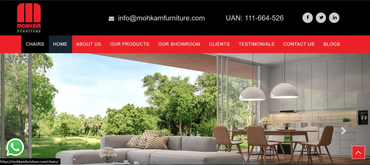 mohkam furniture client of arbsantech